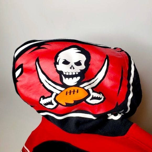 NFL Team Apparel Tampa Bay Buccaneers Two Tone Pullover Hoodie L - Picture 5 of 6
